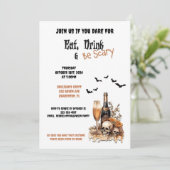 食べ飲み怖がるハローウィンパーティ 招待状 (スタンド正面)