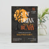 食べ飲み怖がるハローウィンパーティ 招待状 (スタンド正面)