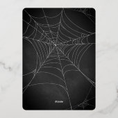 食べ飲み怖がるハローウィンパーティ 箔招待状 (裏面)