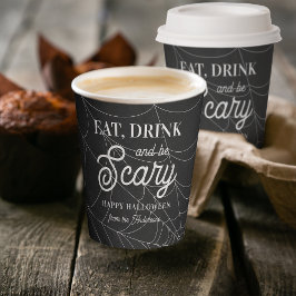 食べ飲み怖がるハローウィンパーティ 紙コップ