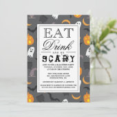 食べ飲み怖がる |ハッピーハローウィンパーティー 招待状 (スタンド正面)