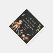 食べ飲み怖がる | ブードゥーの人形ハロウィーン スタンダードカクテルナプキン (角)