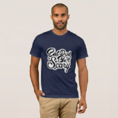 食べ飲み怖がる Tシャツ (正面フル)