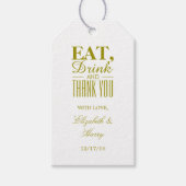 食べ飲み感謝金ゴールド ギフトタグ (正面)