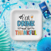 食べ飲み感謝 ペーパープレート (パーティー)