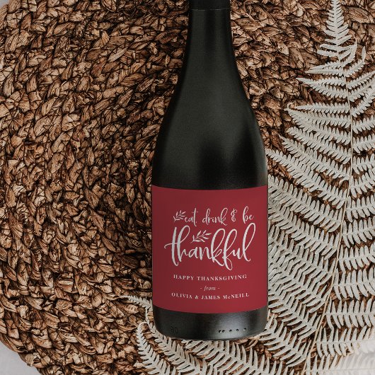 食べ飲み感謝 |感謝祭カスタムの開催 ワインラベル