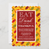 食べ飲み感謝 招待状 (正面)