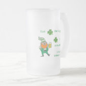 食べ飲み楽しむて フロストグラスビールジョッキ (正面右)