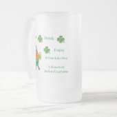 食べ飲み楽しむて フロストグラスビールジョッキ (正面左)