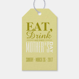 食べ飲み楽しむ母の日 ギフトタグ