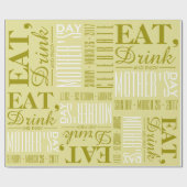 食べ飲み楽しむ母の日 ラッピングペーパー (フラット)