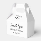 食べ飲み物およびベ結婚したー引用文結婚式の引き出物箱 フェイバーボックス (裏面サイド)