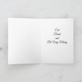 食べ飲み物で非常にメリーある シーズンカード (内部)