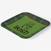 食べ飲み物とビーアイリッシュ紙プレート ペーパープレート (傾斜あり)