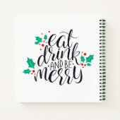 食べ飲み物とビーメリーデザイン ノートブック (裏面)