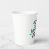 食べ飲み物とビーメリーデザイン 紙コップ (右)