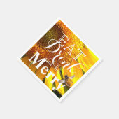 食べ飲み物とビーメリー スタンダードカクテルナプキン (角)