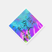 食べ飲み物とビーメリー スタンダードカクテルナプキン (角)