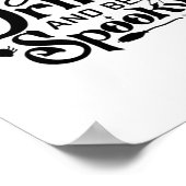 食べ飲み物とビー不気味レトロクラシック ポスター (角)