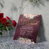 食べ飲み物とビー結婚したフローラ結婚式招待状 招待状