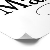 食べ飲み物とビー結婚したポスタ ポスター (角)