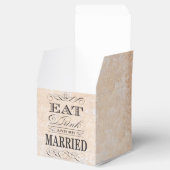 食べ飲み物とベーの結婚式の引き出物結婚したボックス フェイバーボックス (オープン)