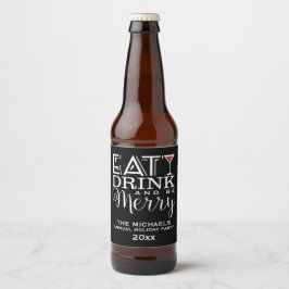 食べ飲み物とメリーべストライプ物 ビールラベル