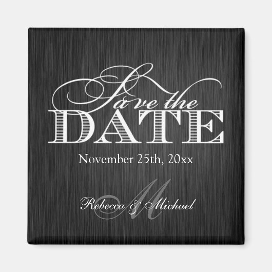 食べ飲み物と結婚したなる – 日付を保存 マグネット (正面)