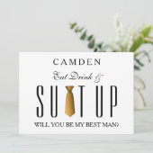 食べ飲み物と金ゴールドは私のベストマンになる 招待状 (スタンド正面)