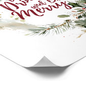 食べ飲み物とBe Holidayポスタメリーー ポスター (角)