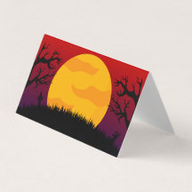 食べ飲み物を飲んで怖いハロウィーン用テーブル座席表