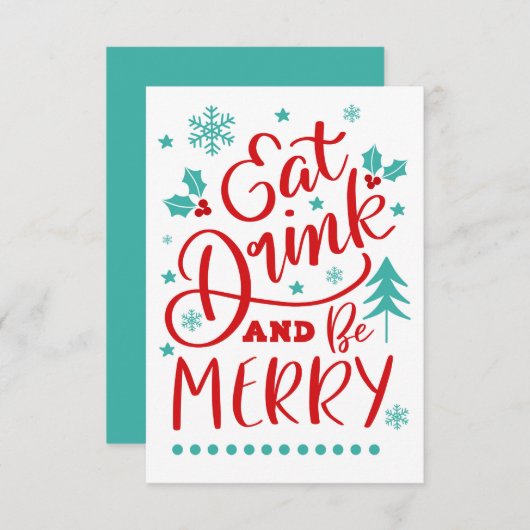 食べ飲み物&ビーメリー カード (正面/裏面)