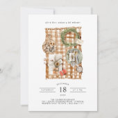 食べ飲み物&ビーメリー |クリスマスディナーパーティー 招待状 (正面)