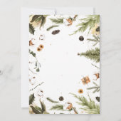 食べ飲み物&ビーメリー |クリスマスディナーパーティー 招待状 (裏面)