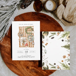 食べ飲み物&ビーメリー |クリスマスディナーパーティー 招待状