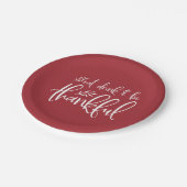 食べ飲み物&感謝の色の感謝祭カスタムを飲む ペーパープレート (アングル)