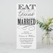 食べ飲み物|結婚式招待状1 招待状 (スタンド正面)