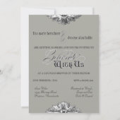 食べ飲み物nカップル結婚したシャワー招待状 招待状 (裏面)