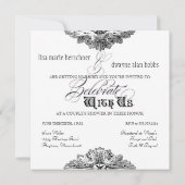 食べ飲み物nカップル結婚したシャワー招待状 招待状 (裏面)