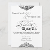 食べ飲み物n取得結婚したフォーマル結婚式招待状 招待状 (裏面)