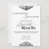 食べ飲み物n取得結婚したフォーマル結婚式招待状 招待状 (裏面)