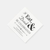 食べ飲み祝と生活のお祝い スタンダードカクテルナプキン (角)