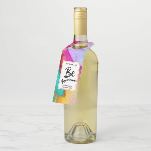 食べ飲み素晴らし結婚ま感謝していす ボトルネックタグ (アングル)