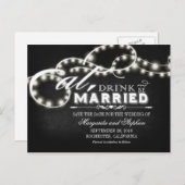 食べ飲み結婚したて保存する 案内ポストカード (正面/裏面)