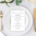食べ飲み結婚したて炭結婚灰色 メニュー<br><div class="desc">ドリンクとベ食べテーマの結婚したヴィンテージシックな炭の灰色と白の配色で結婚のディナーのメニューカード。日付とメニュ結婚ーの用語詳細でパーソナライズ。</div>