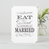 食べ飲み結婚したと白黒 招待状 (スタンド正面)