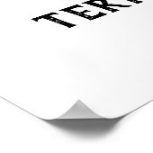 食べ飲み結婚したパーソナライズされた結婚る ポスター (角)