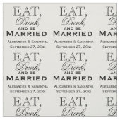 食べ飲み結婚したパーソナライズされた結婚 ファブリック (見本)