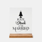 食べ飲み結婚した物 アクリルサイン (正面)