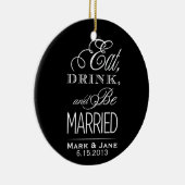 食べ飲み結婚した物 セラミックオーナメント (右)